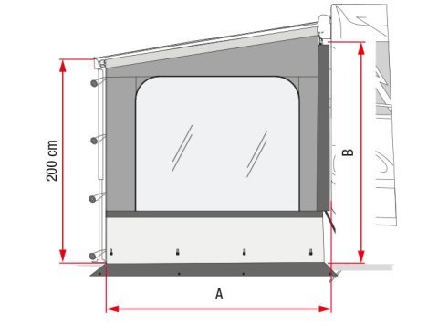 Vitre 510x700 pour baie DOMETIC 
