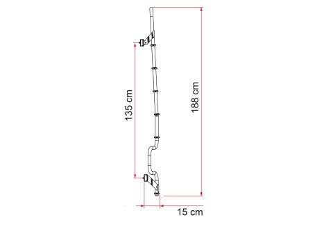 Echelle Deluxe DJ Ducato - Anodisé