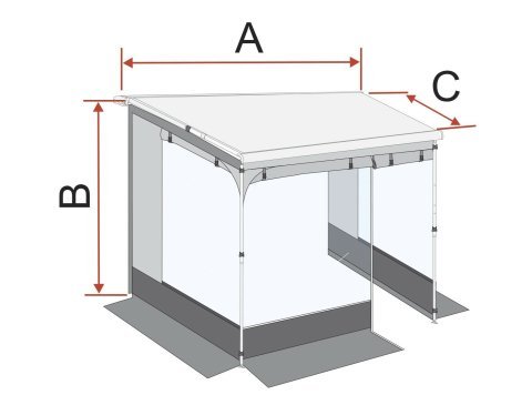 Auvent Room Van Premium F43van 270 ext. 200