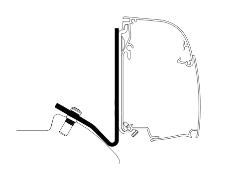 Adaptateur Mercedes Sprinter Lift Roof pour stores TO 5200